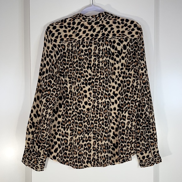 CYNTHIA ROWLEY leopard button down shirt - Picture 6 of 11